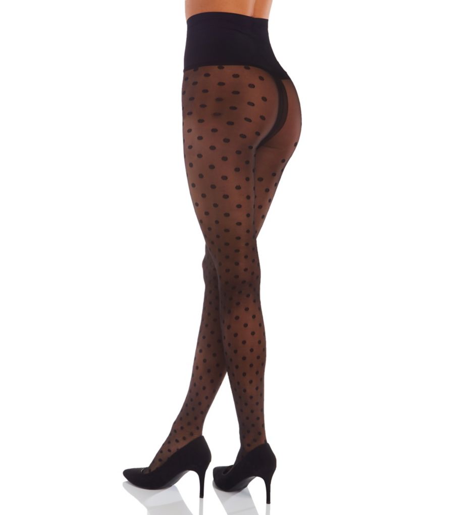 Dotty Sheer Control Top Tights-bs