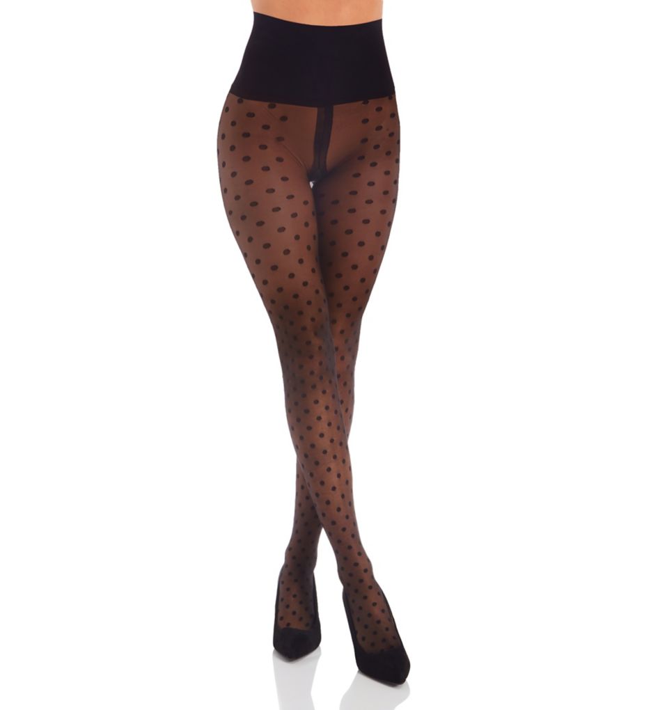 Dotty Sheer Control Top Tights-fs