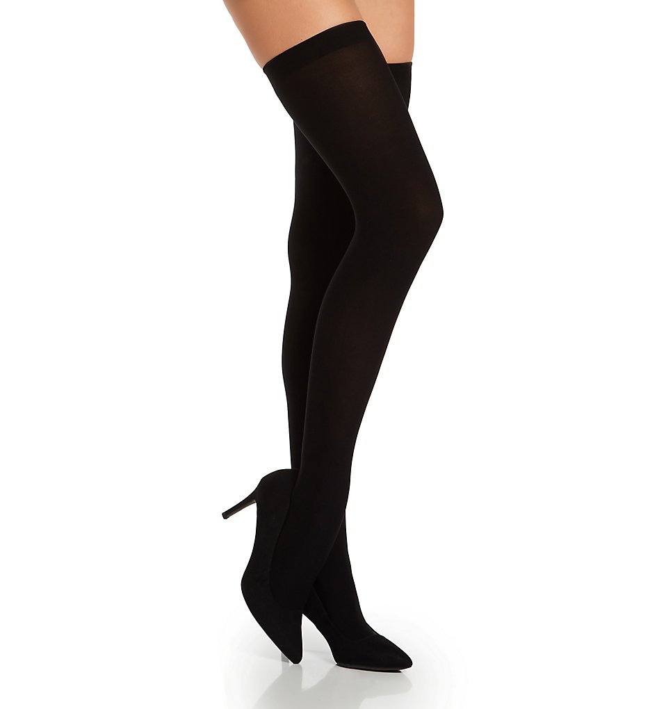 Ultimate Opaque Thigh Highs Black M/L by Tommy Hilfiger