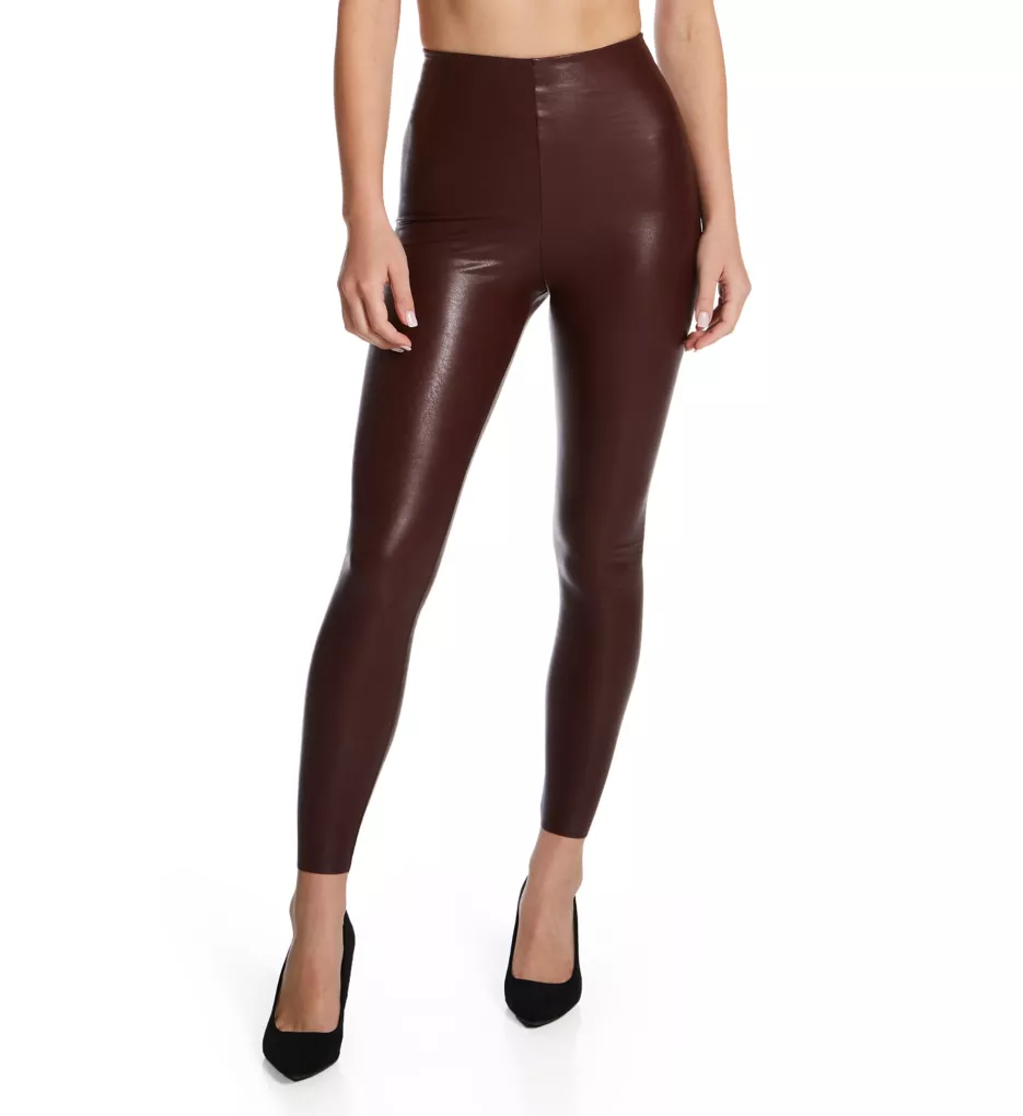 Perfect Control Faux Leather Legging Ox Blood L