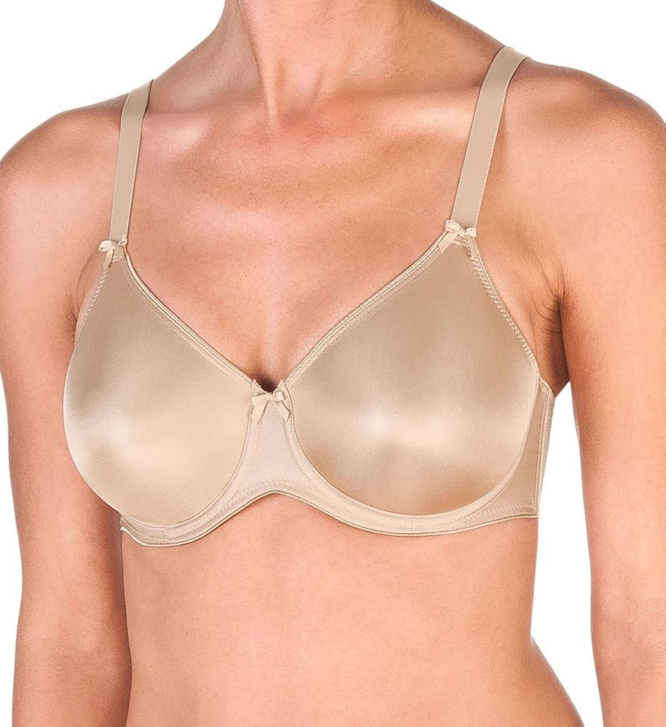 Sand Beige Satin Bra