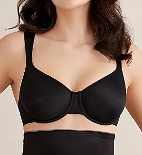 Soft Touch Molded Underwire Minimizer Bra Black 34C