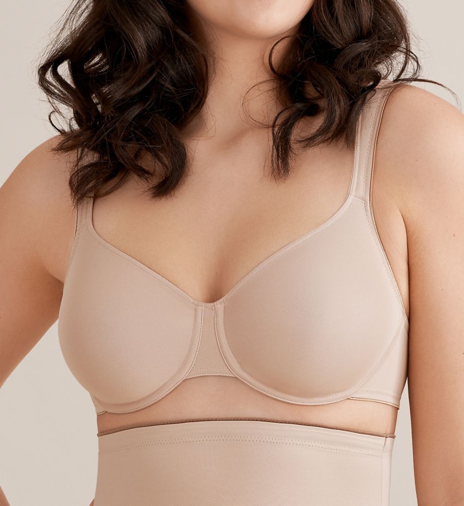 Conturelle Women's Soft Touch Molded Underwire Minimizer Bra in Beige | Plus Size 40G | HerRoom.com