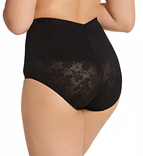 Belly Band Brief Panty Black 3X