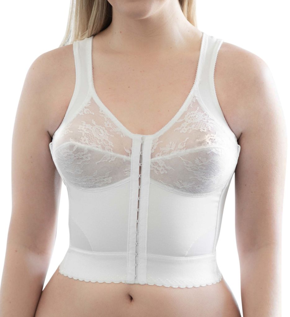 Cortland Intimates (2266214): Cortland Intimates 9603 Back Support Longline Bra (White 56H)