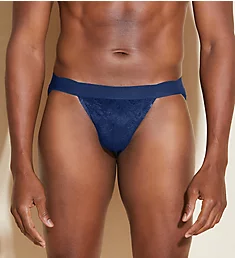 Never Say Never Sports Brief Navy Blue M