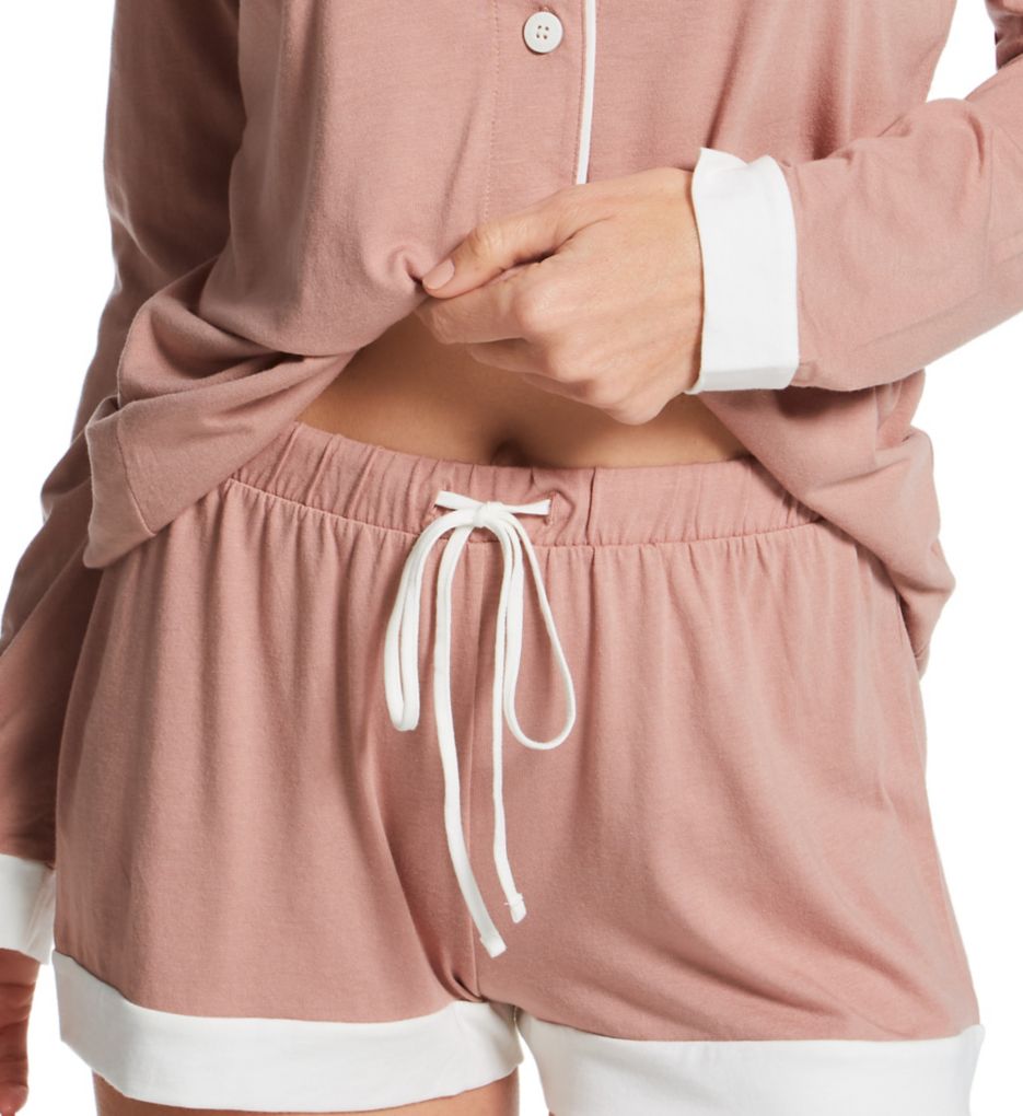 Bella Long Sleeve Short Pajama Set-cs1