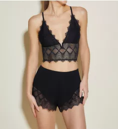 Allure Camisole and Boxer Set Black S