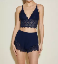 Allure Camisole and Boxer Set Navy S