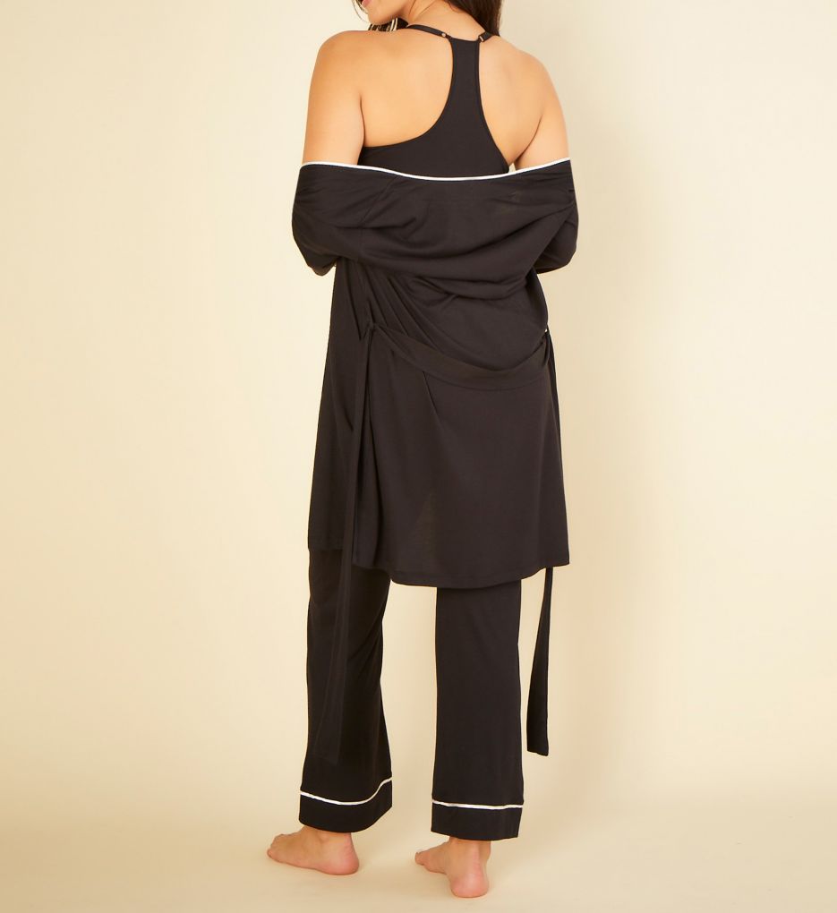 Bella Curvy Racerback Camisole Pant and Robe Set-bs