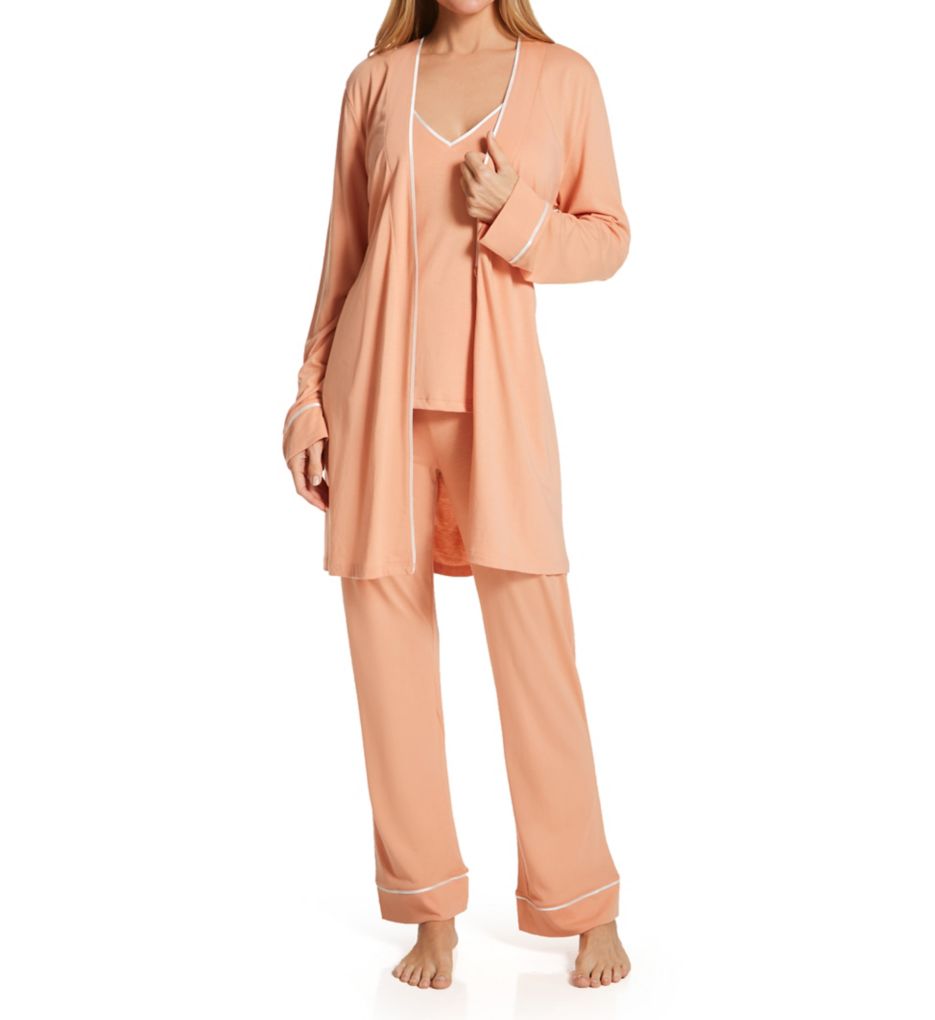 Bella Curvy Racerback Camisole Pant and Robe Set-fs