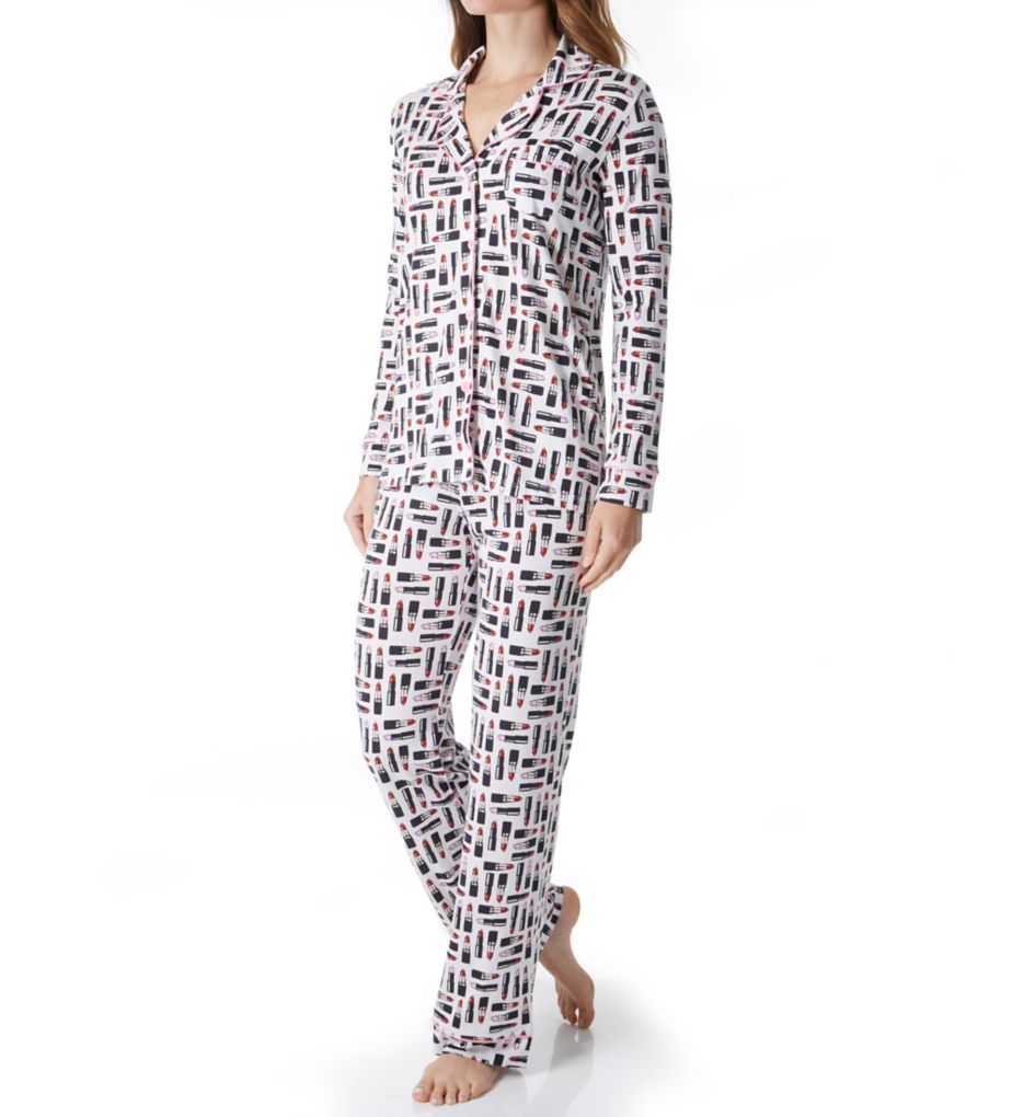 Bella Print Long Sleeve Top and Pant PJ Set-acs