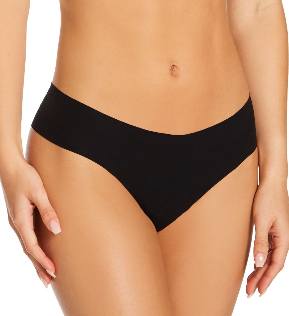 Cosabella Women's Free Cut Micro Low Rise Thong Panty in Black | Size Medium/Large | HerRoom.com