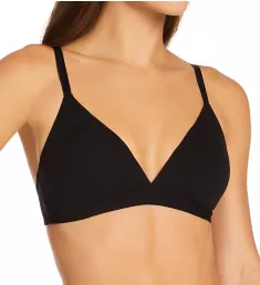 Free Cut Micro Tall Triangle Bralette Black S