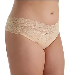 Never Say Never Extended Lovelie Lace Thong Blush L/XL