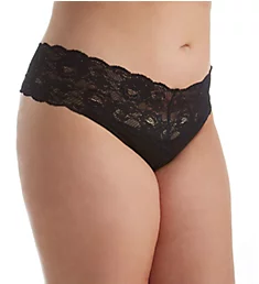 Never Say Never Extended Lovelie Lace Thong Black L/XL