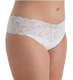 Never Say Never Extended Lovelie Lace Thong White L/XL