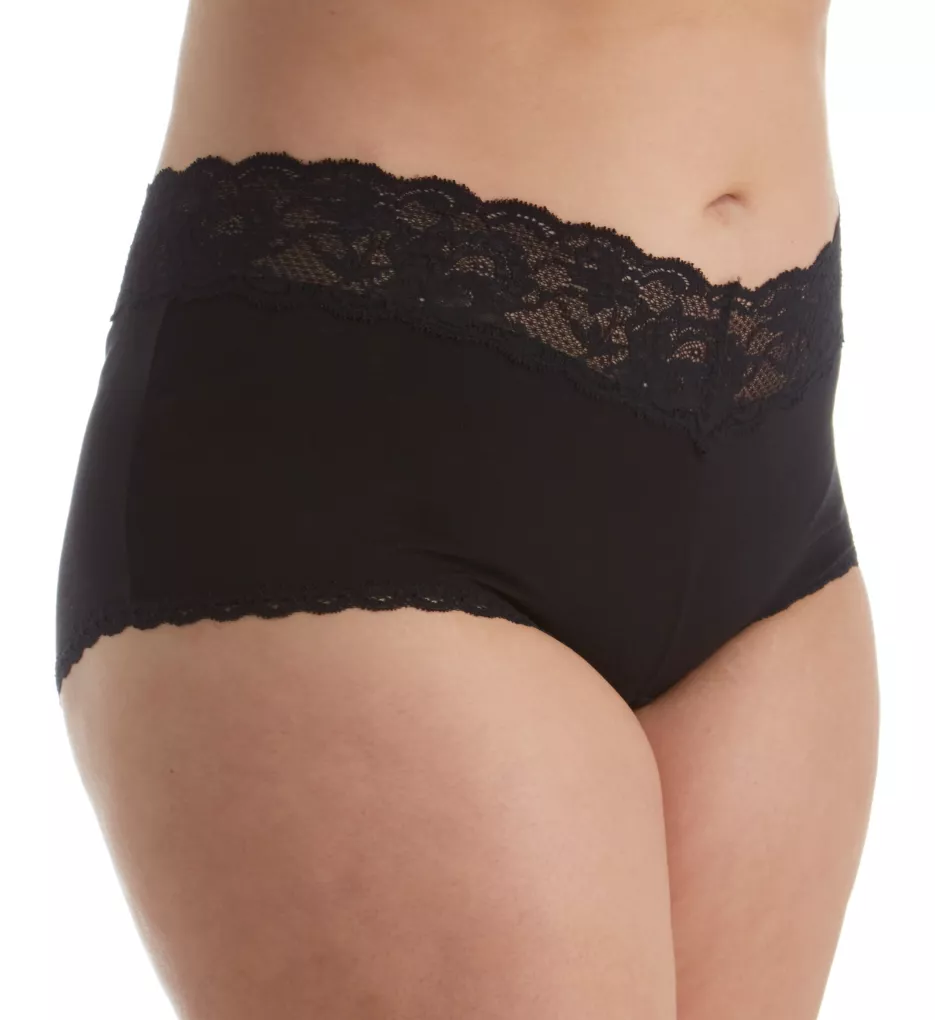 Never Say Never Extended Cheekie Low Rise Hotpant Black XL