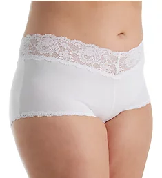 Never Say Never Extended Cheekie Low Rise Hotpant White XL