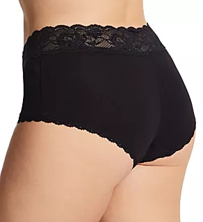 Never Say Never Extended Cheekie Low Rise Hotpant Black XL