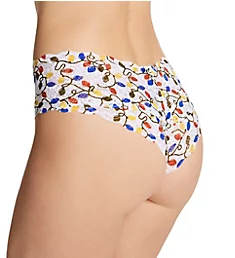 Never Say Never Printed Hottie Pants Panty Multi Lights S/M