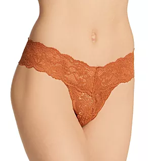 Never Say Never Cutie Low-Rider Lace Thong Dark Copper O/S