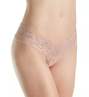 Never Say Never Cutie Low-Rider Lace Thong Mandorla O/S
