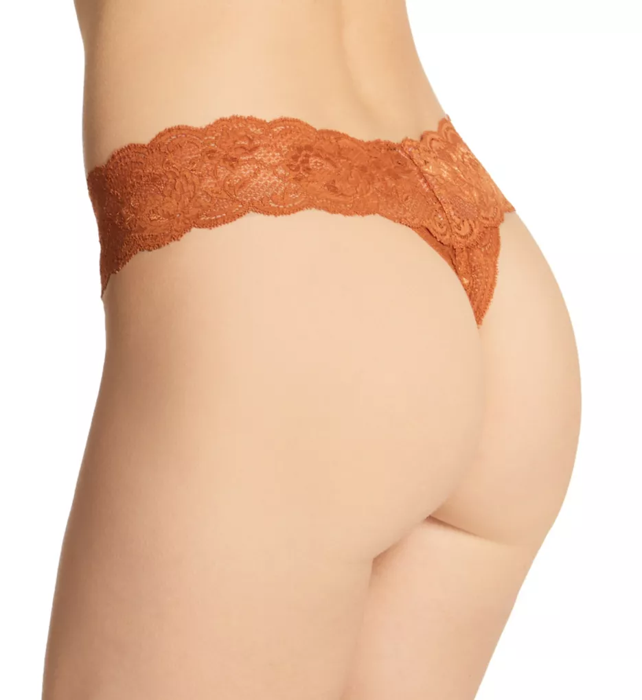 Never Say Never Cutie Low-Rider Lace Thong Dark Copper O/S