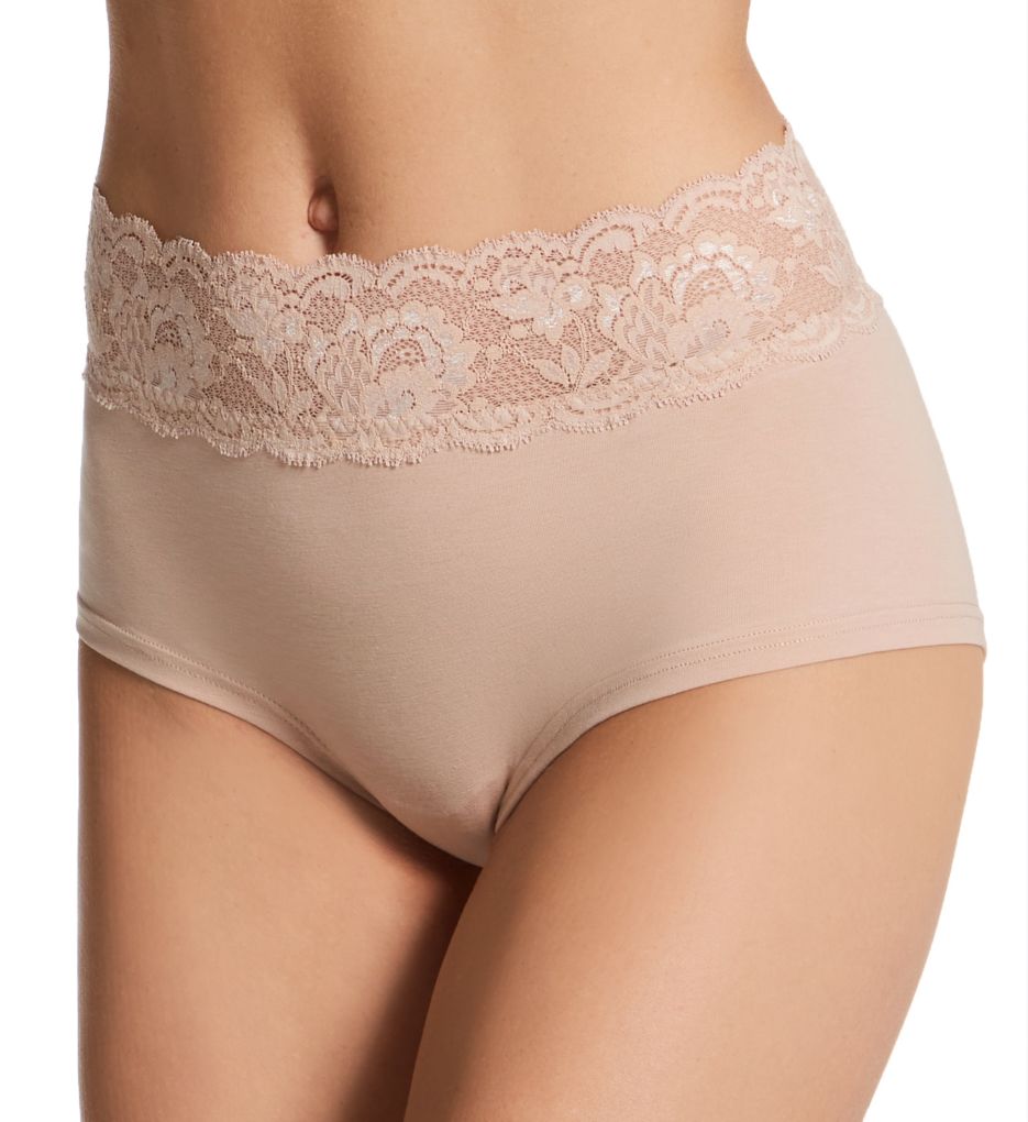 Cosabella Women's Never Say Never Cotton Peachie Boyshort Panty in Beige | Size Medium/Large | HerRoom.com