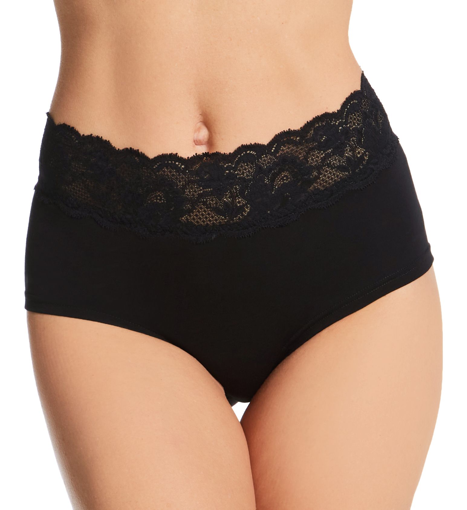 Cosabella Never Say Never Cotton Peachie Boyshort Panty Black L/XL  - Image 1