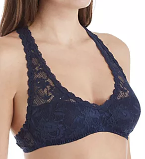 Never Say Never Racie Racerback Bra Navy Blue S