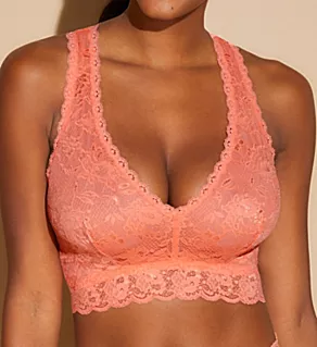 Never Say Never Curvy Racerback Bra Coral Breeze S