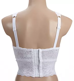 Never Say Never Curvy Plungie Longline Soft Bra White S