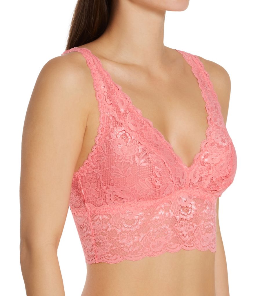 Cosabella : Cosabella NEV1386 Never Say Never Plungie Pullover Longline Bralette (Quartz Pink XL)