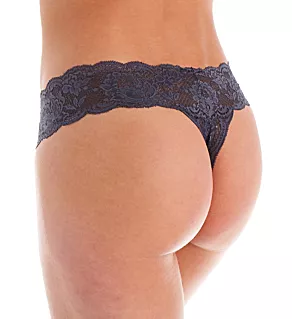 Never Say Never Cutie Thongs - 3 Pack DoGry/Platinum/Anthr O/S