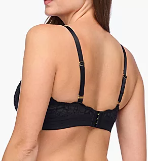 Romanza Curvy Triangle Bralette Black XS