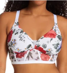 Sardegna Printed Curvy Plunge Longline Bra