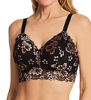 Savona Curvy Longline Wireless Bra Black/Mandola XS