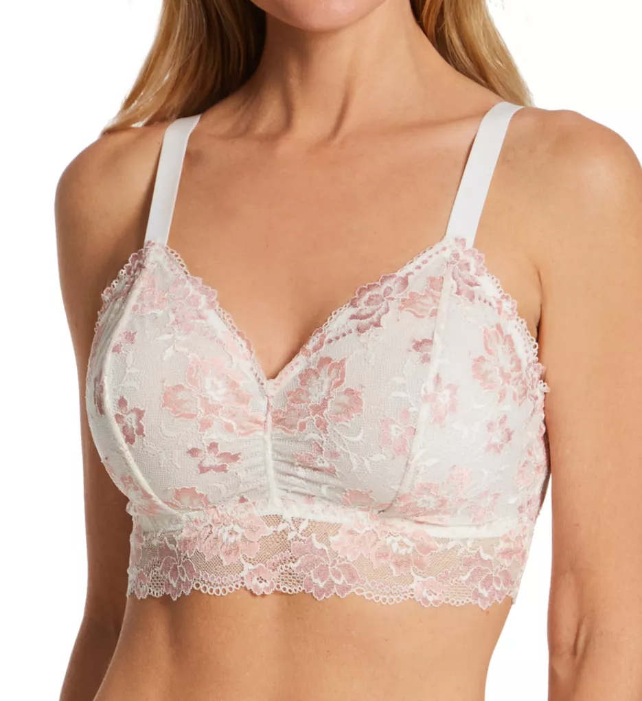 Savona Curvy Longline Wireless Bra Mandorla/Moon Ivy S