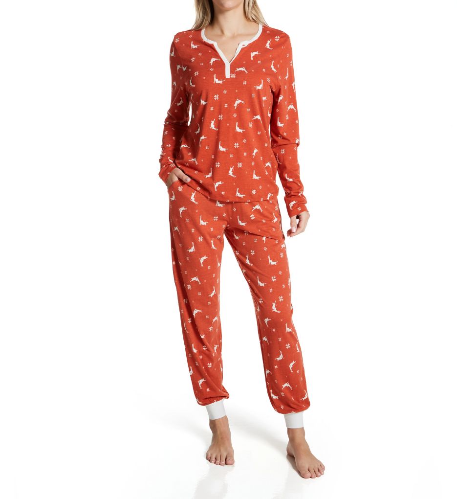 Ski Trip Long Sleeve Top & Jogger Pajama Set