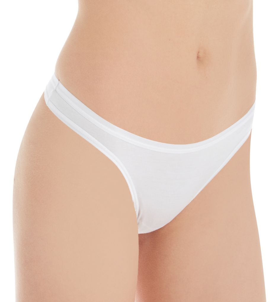 Cosabella Allure Thong Panty White