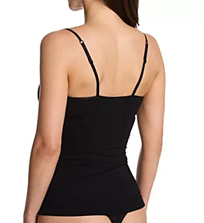 Talco Long Camisole with Shelf Bra Black S
