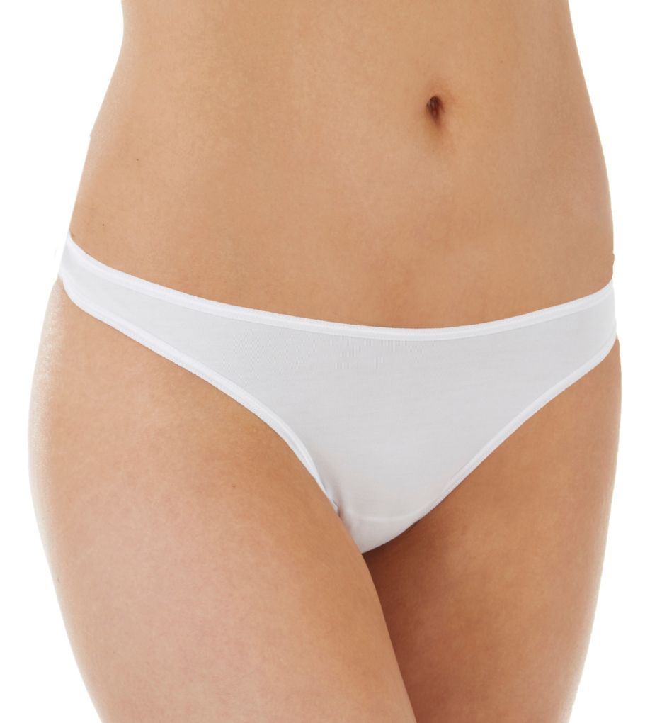 Cosabella : Cosabella Talco06 Talco Low Rider Thong (White S/M)