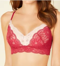 Tosca Sweetie Bralette Deep Ruby/Powder Pink S