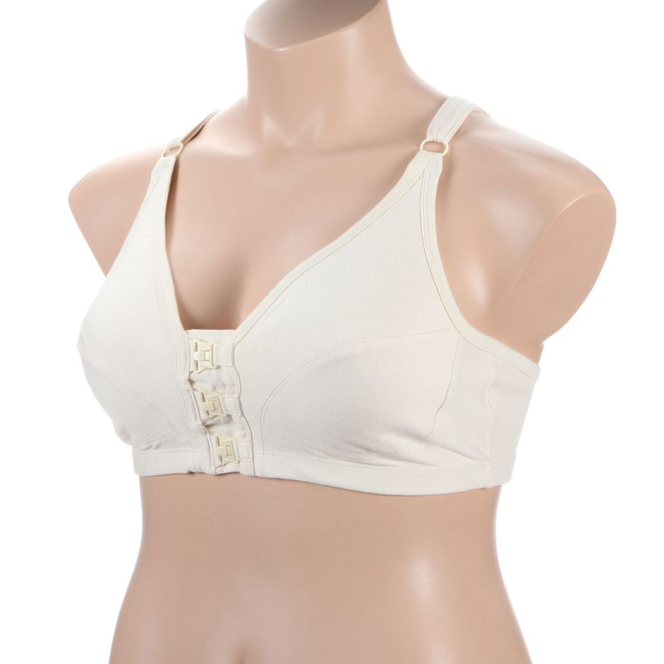 Cottonique Women's Hypoallergenic Side-Tie Bra Made from 100% Organic  Cotton (42C, Natural) at  Women's Clothing store