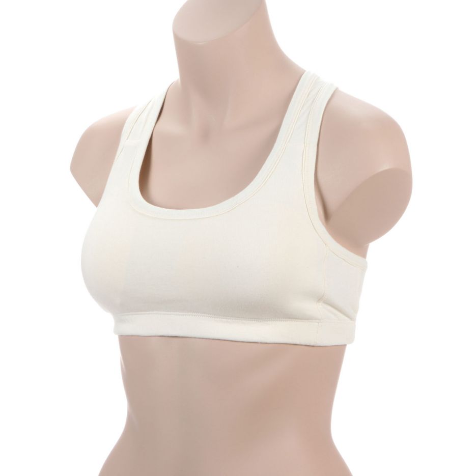 Latex Free Organic Cotton Racerback Croptop Bra