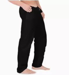 Latex Free Organic Cotton Drawstring Lounge Pant BLK S/M