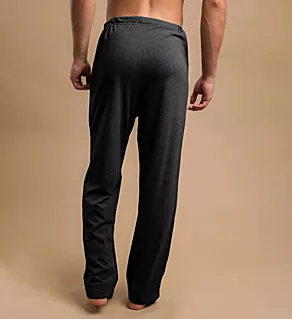 Latex Free Organic Cotton Drawstring Lounge Pant Melange Black L/XL