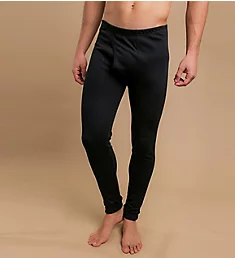 Latex Free Cotton Thermal Long Johns w/ Fly BLK S