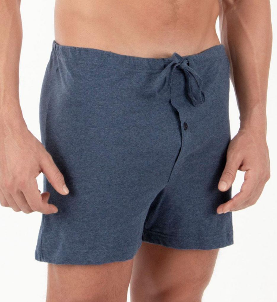 Men's Cottonique M27714 Latex Free Organic Cotton Boxers - 2 Pack